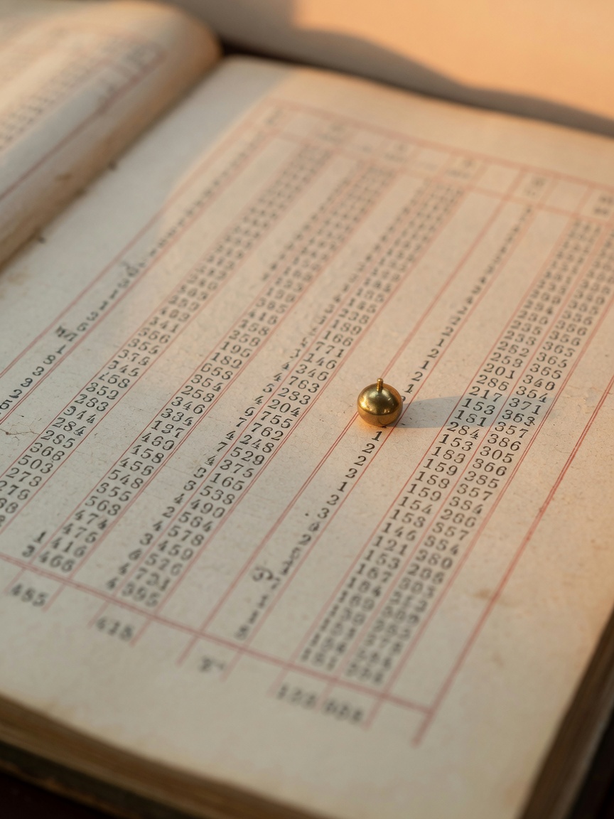 An antique logarithm table